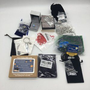 FASHION JEWELRY Maker Crafter Key Chains Satin Rattail Charms Reseller Mix Lot